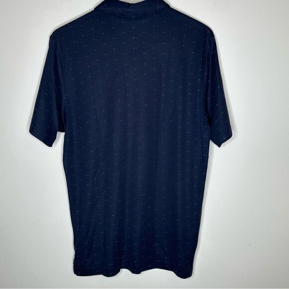 Travis Mathew Large Deep Navy Dot Design Polo in Size Large - Picture 3 of 8
